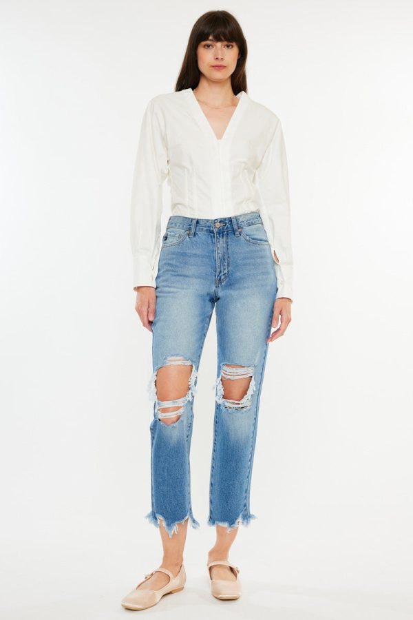 Regina High Rise Mom Jeans on Sale