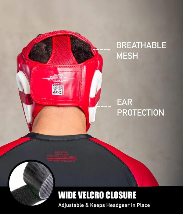 Adults  Essential Red Wrestling Headgear on Sale - Image 2