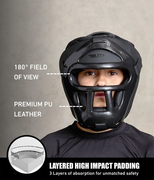 Kids  Black Boxing Safety Headgear Online - Image 4
