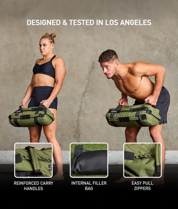 Green Core Duffel Workout Sandbag 25-50 lbs Online - Image 5