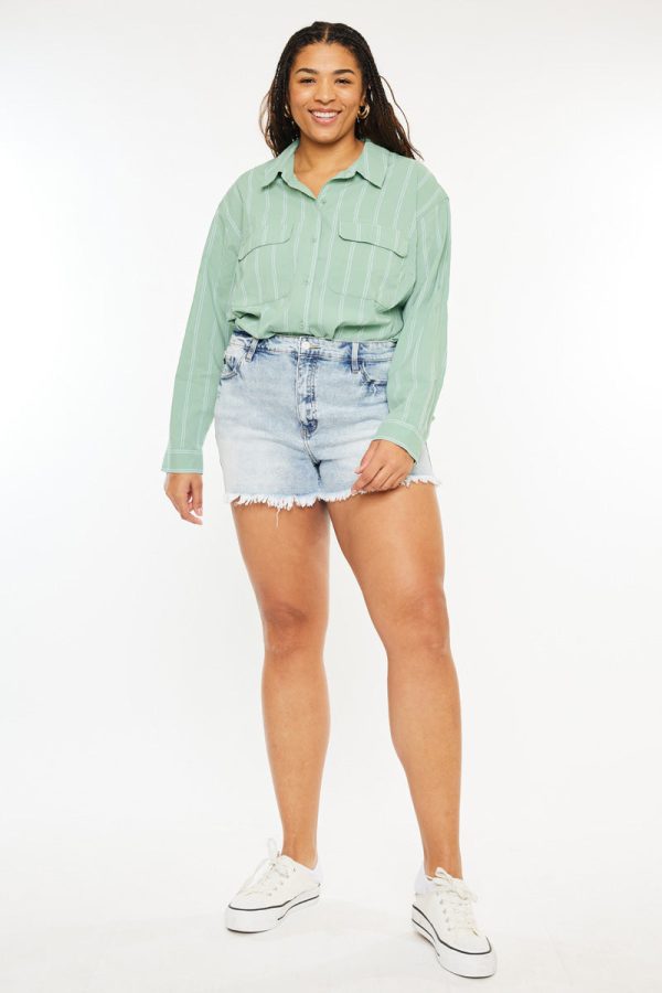 Anastasia High Rise Mom Shorts (Plus Size) For Sale