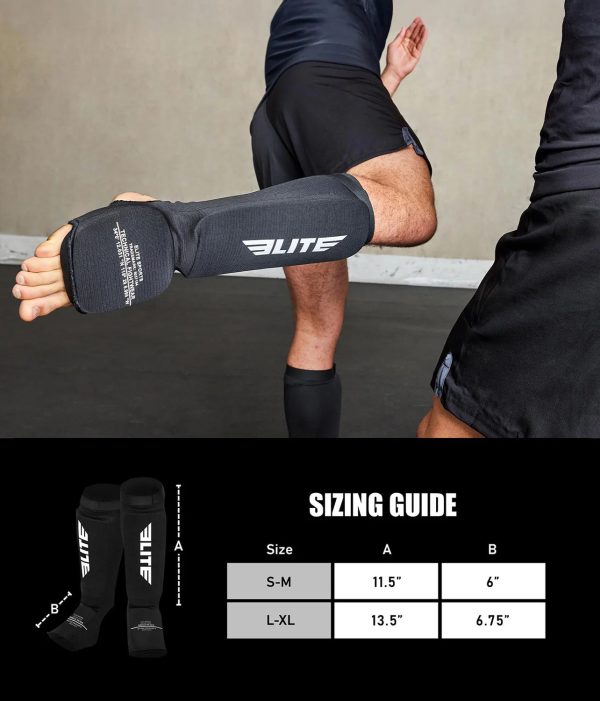 Adults  Standard Black Training Shin Guards For Discount - Image 5