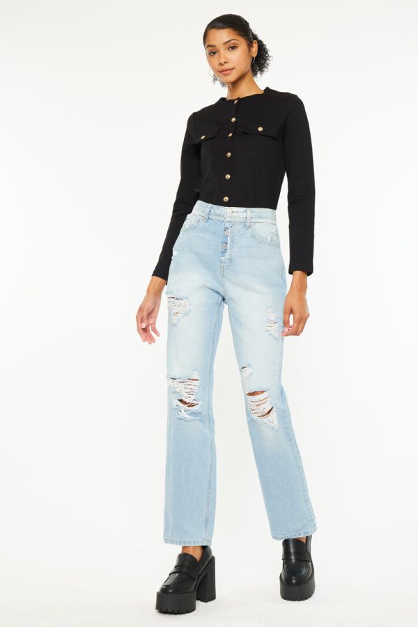 Paula 90 s Straight Fit Leg Jeans Online now - Image 3