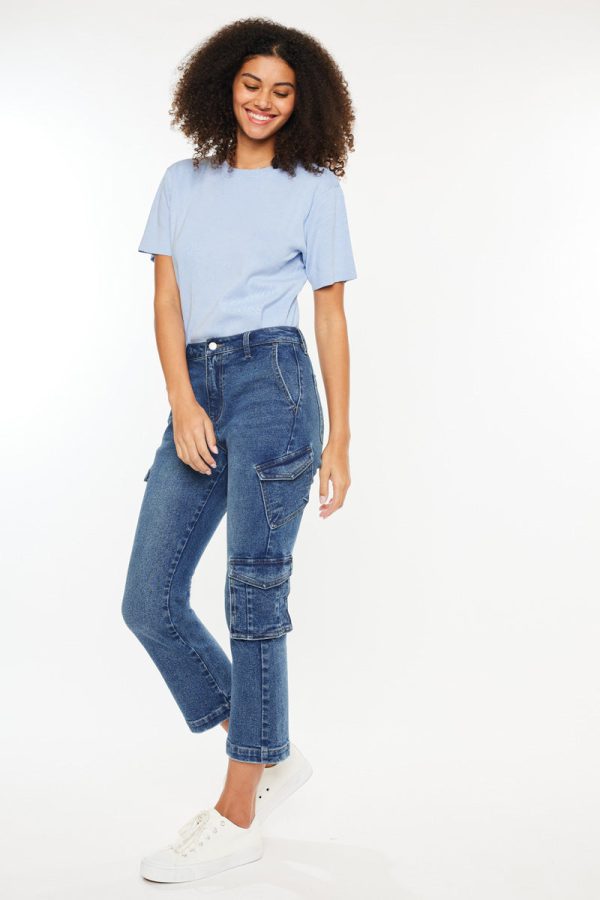 Lucia High Rise Kick-Flare Jeans Online now - Image 5