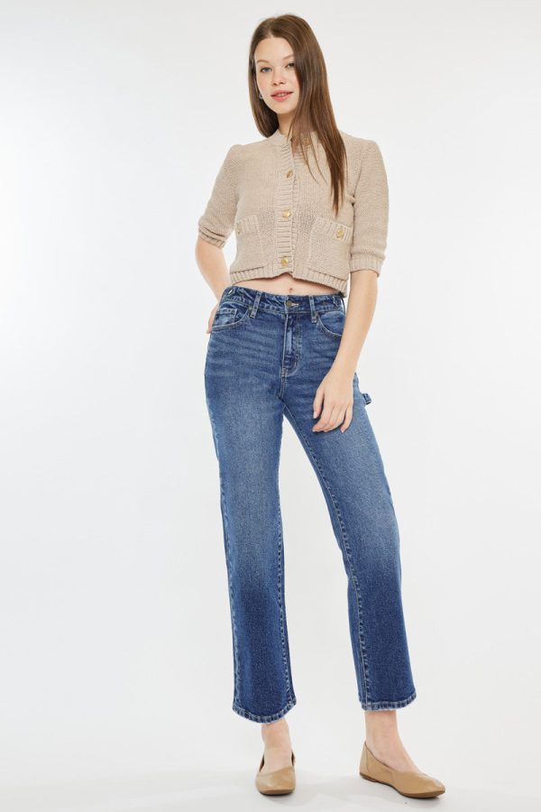Ashley High Rise True Straight Jeans Sale