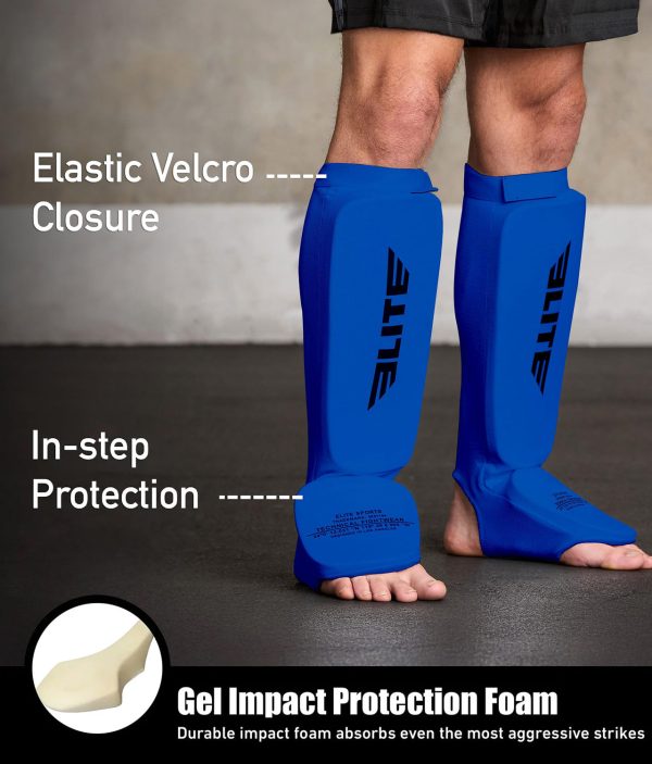 Adults  Standard Blue Training Shin Guards Discount - Image 2