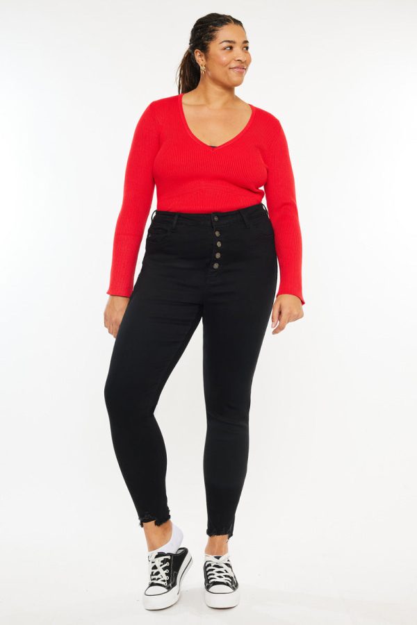 Mary Ultra High Rise Super Skinny Jeans (Plus Size) Hot on Sale - Image 4