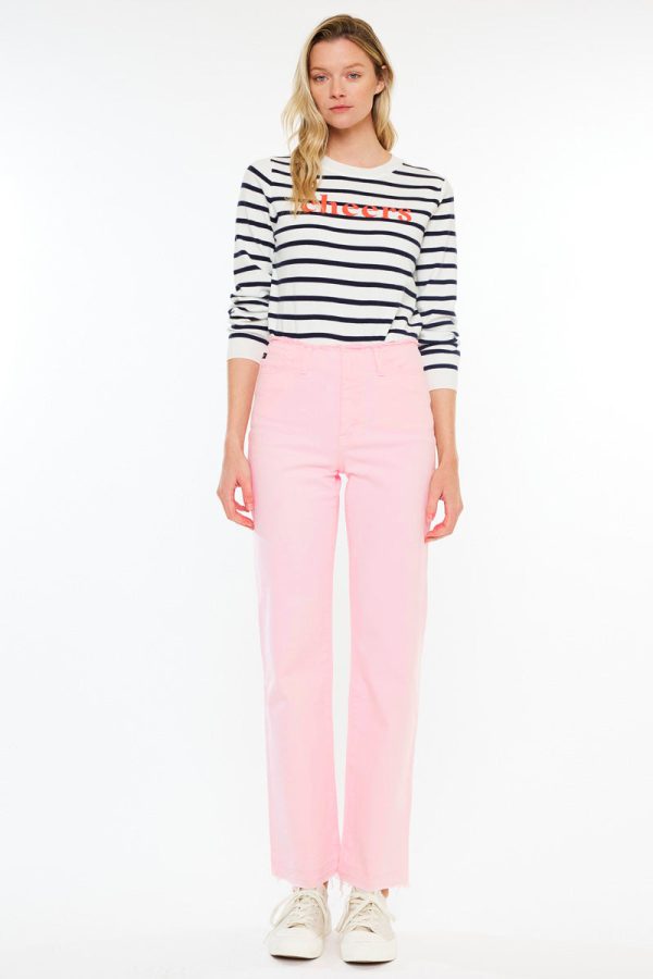 Sharon High Rise True Straight Jeans Hot on Sale - Image 2