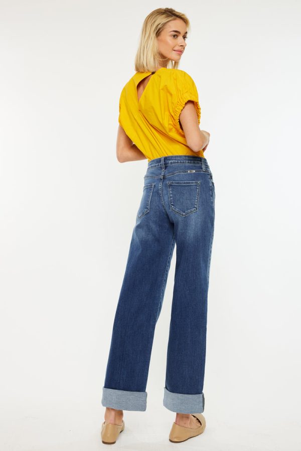 Ivanna High Rise Wide Leg Jeans Sale - Image 3