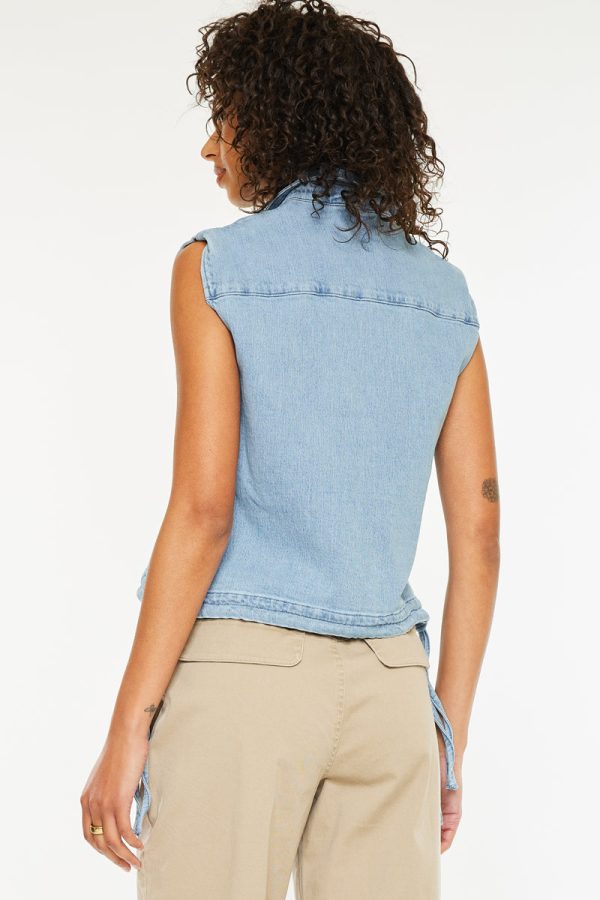 Bianca V-Neck Sleeveless Shirt Fashion - Image 2