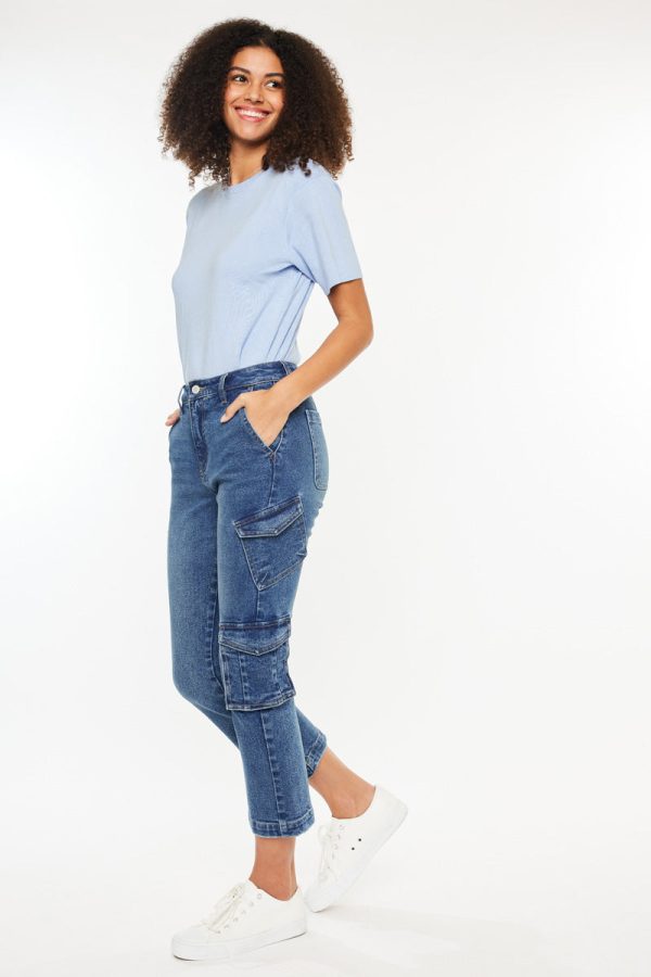 Lucia High Rise Kick-Flare Jeans Online now - Image 4