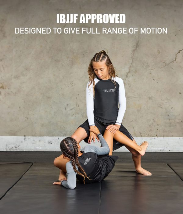 Kids  Standard White Long Sleeve Muay Thai Rash Guard on Sale - Image 5