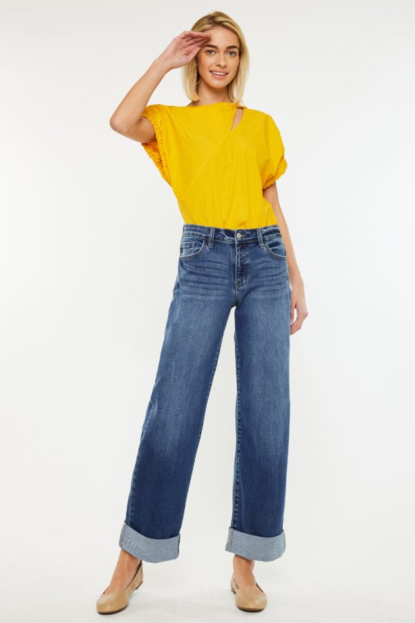 Ivanna High Rise Wide Leg Jeans Sale - Image 2