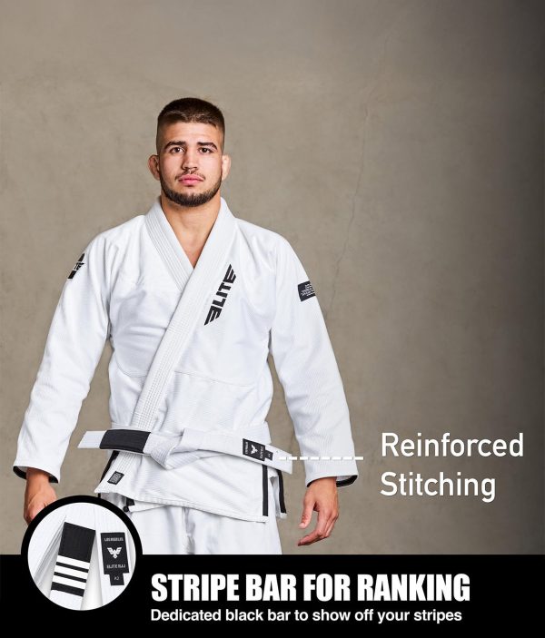 Brazilian Jiu Jitsu Adults BJJ White Belt For Discount - Image 2