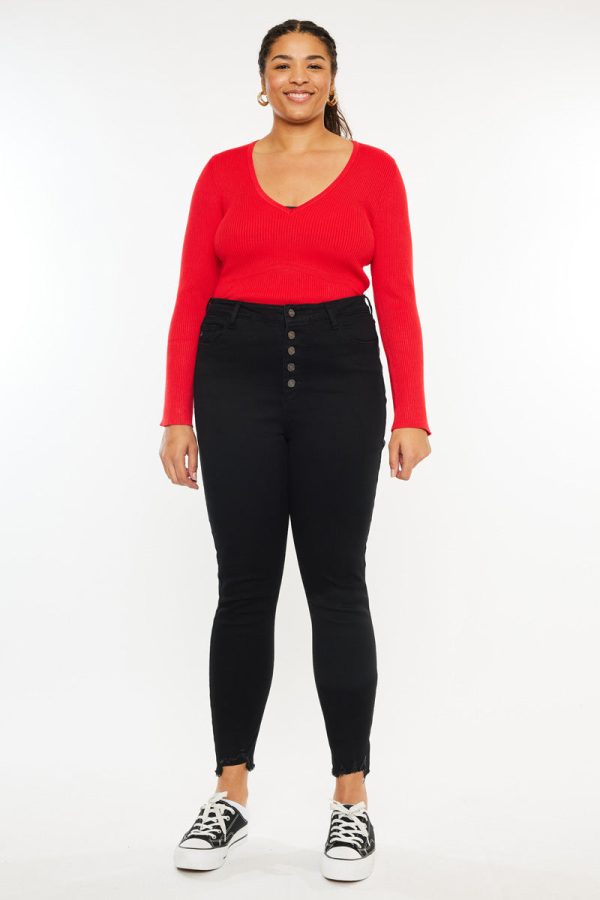 Mary Ultra High Rise Super Skinny Jeans (Plus Size) Hot on Sale - Image 3