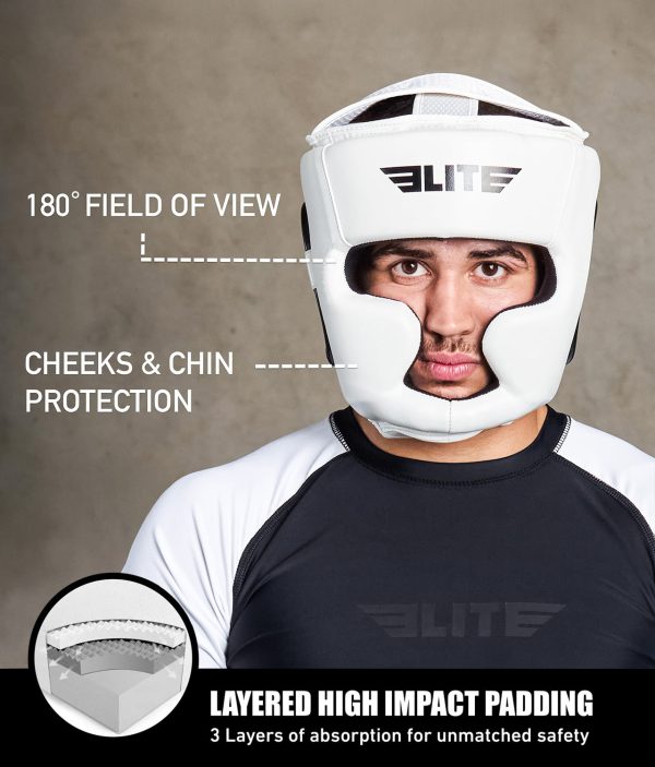 Adults  Essential White Wrestling Headgear For Discount - Image 3