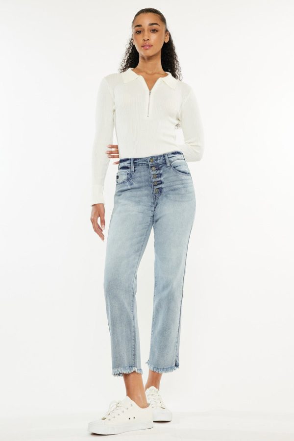 Morgana High Rise Straight Fit Leg Jeans Online Hot Sale