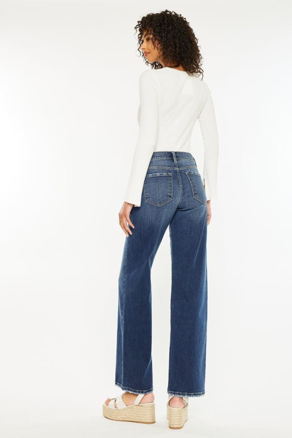 Gemma Mid Rise Wide Jeans Discount - Image 2