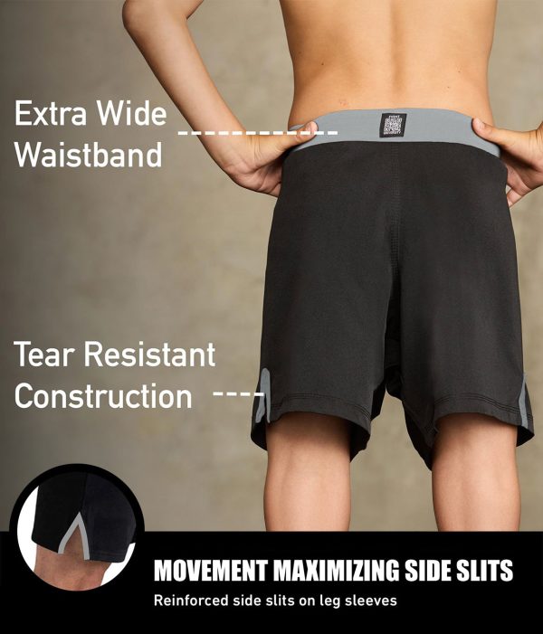 Black Jack Gray Kids Training Shorts Online Sale - Image 3