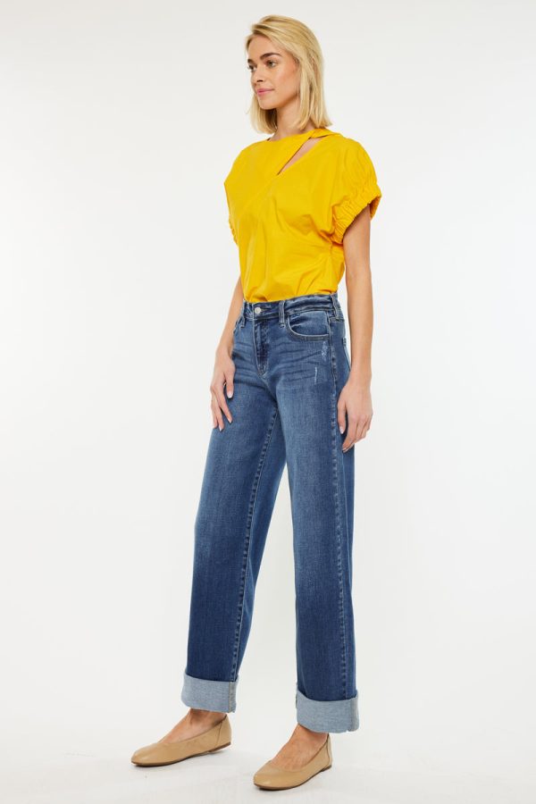 Ivanna High Rise Wide Leg Jeans Sale - Image 5