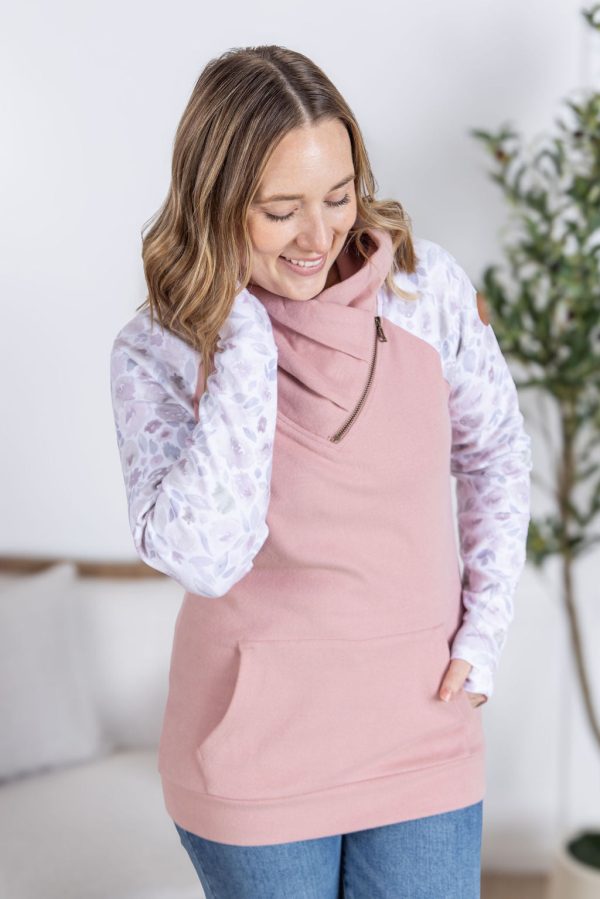 IN STOCK Zoey ZipCowl - Pink and Blush Floral FINAL SALE Supply - Image 2