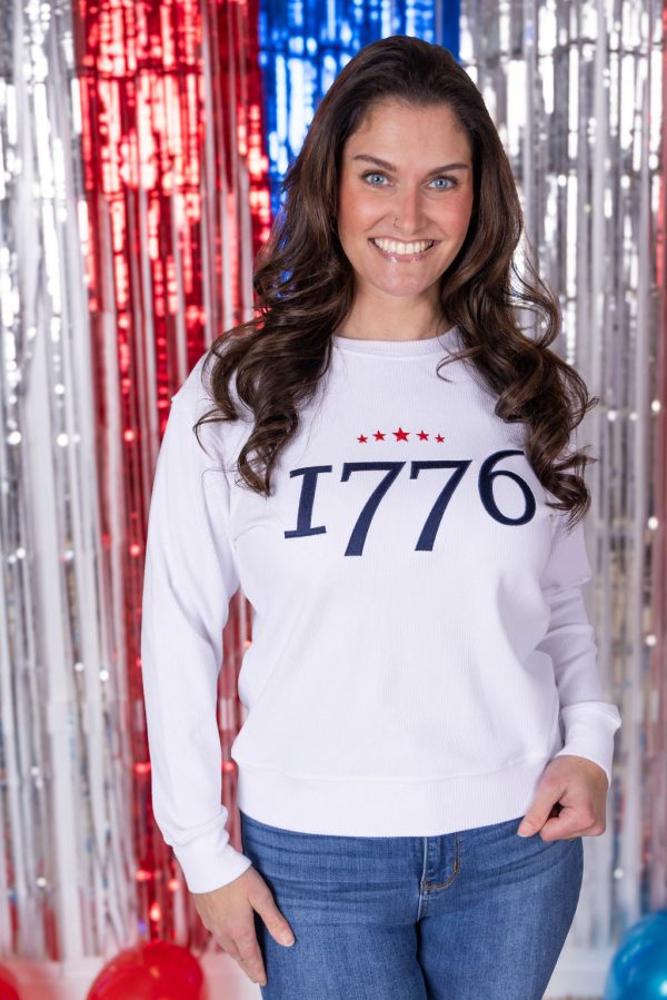 04.18 EN ROUTE Corrine Embroidered Pullover Top - 1776 on Sale - Image 3