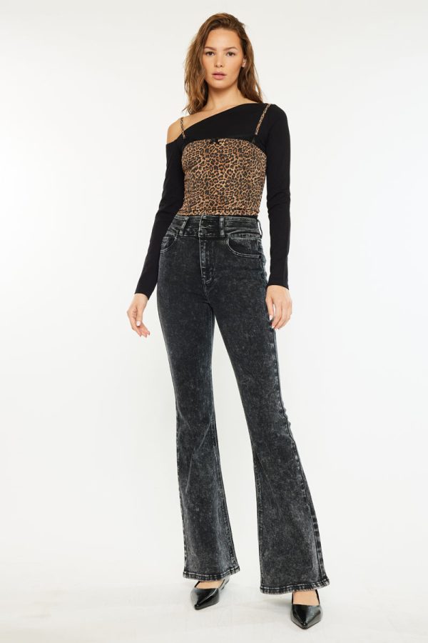 Amirah Ultra High Rise Flare Jeans on Sale