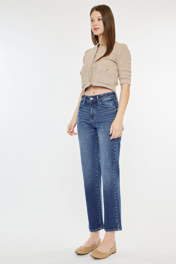 Ashley High Rise True Straight Jeans Sale - Image 5