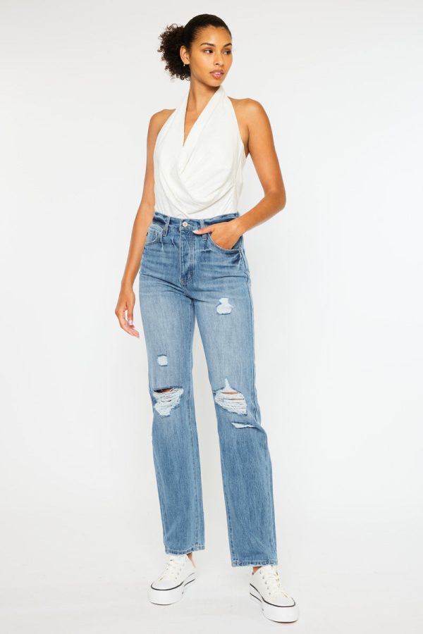 Hattie High Rise 90 s Straight Leg Jeans on Sale - Image 4