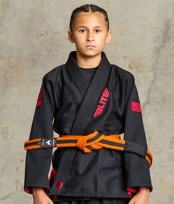 Brazilian Jiu Jitsu Kids BJJ Orange Black Belt For Cheap