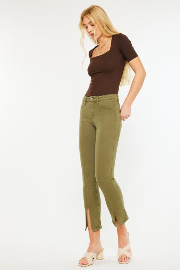 Belinda Mid Rise Skinny Straight Leg Jeans Online now - Image 4