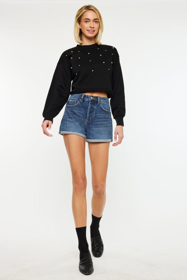 Floral Ultra High Rise Shorts Discount - Image 5