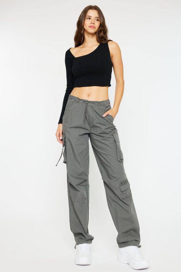 Nataly High Rise Relaxed Cargo Pants Online Sale - Image 4
