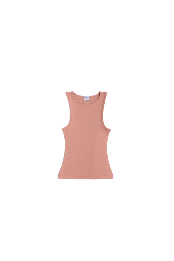 Mauve Ribbed Tank Top Online now - Image 3