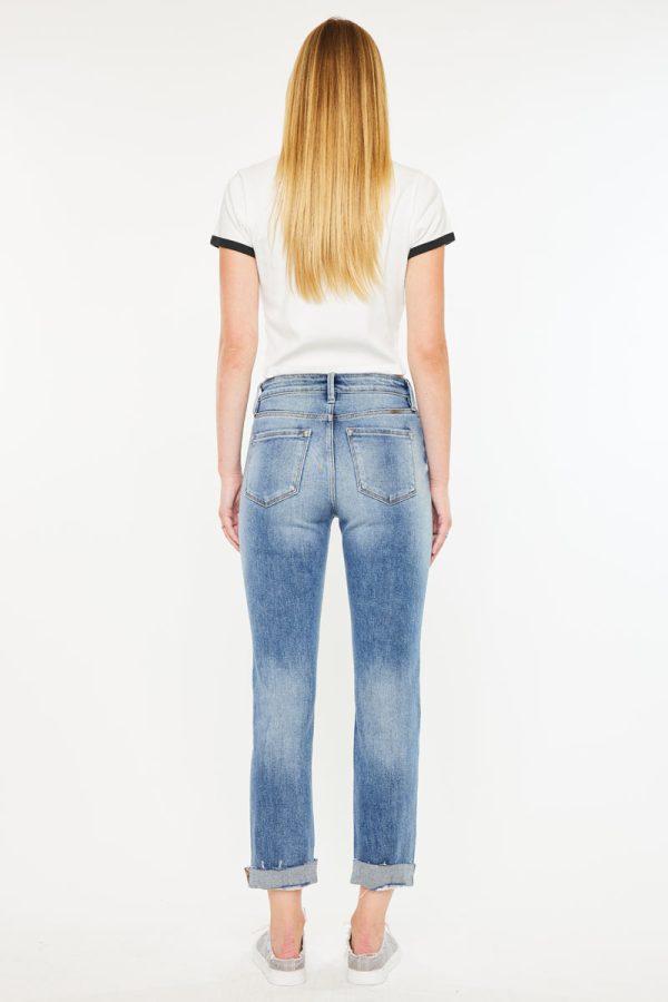 Kaly High Rise Slim Straight Leg Jeans Cheap - Image 2