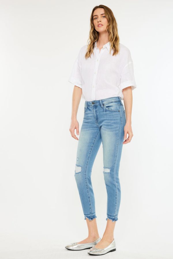 Electra Mid Rise Ankle Skinny Jeans Online - Image 5