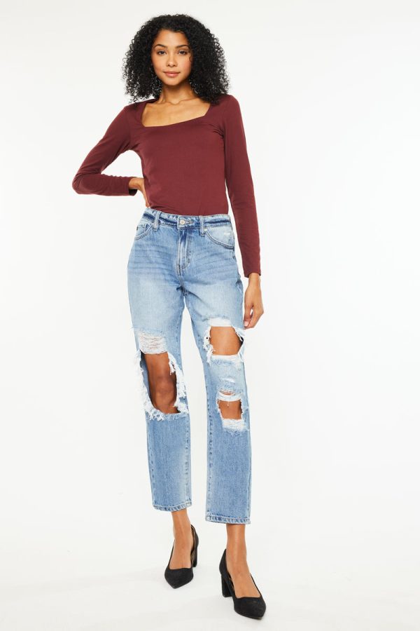 Bonnie High Rise Boyfriend Jeans Discount - Image 4
