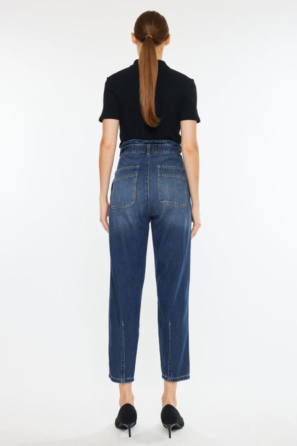Dottie Ultra High Rise Paper Bag Slouch Fit Jeans Supply - Image 4