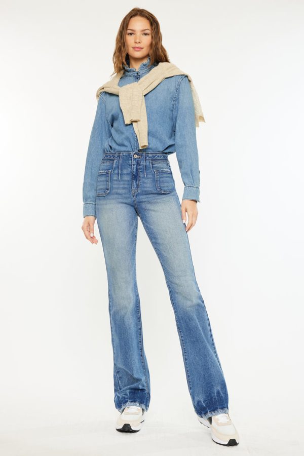 Denicee High Rise Bootcut Jeans Supply - Image 5