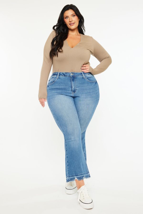 Vera High Rise Crop Bootcut (Plus Size) Supply - Image 4