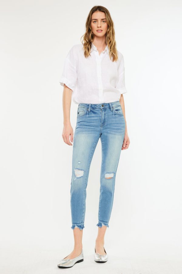 Electra Mid Rise Ankle Skinny Jeans Online - Image 4