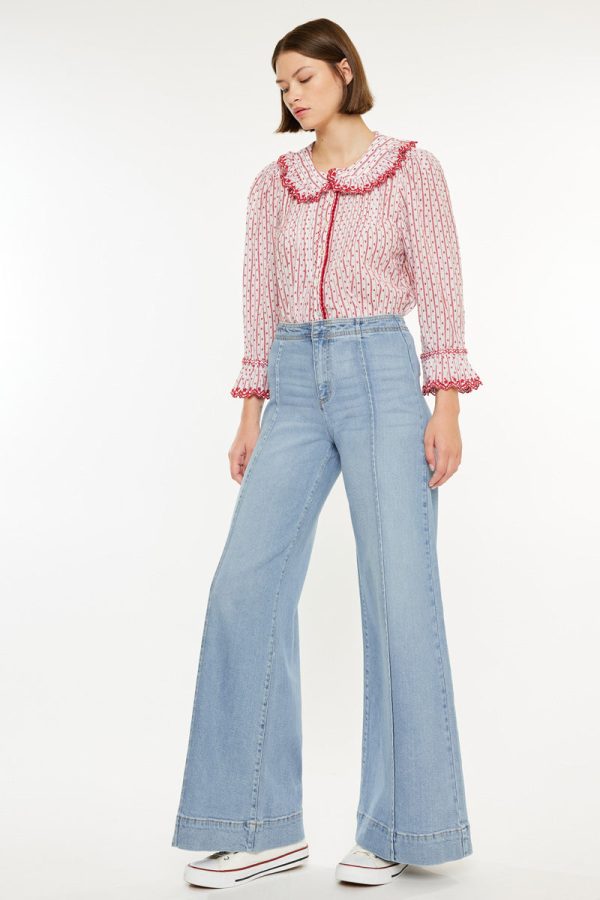 Deena High Rise Wide Leg Jeans Cheap