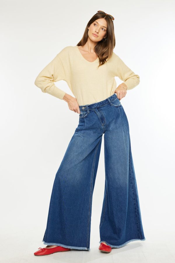 Marley High Rise Super Wide Leg Jeans Sale - Image 3