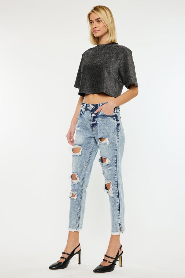 Collie High Rise Mom Jeans Online - Image 4