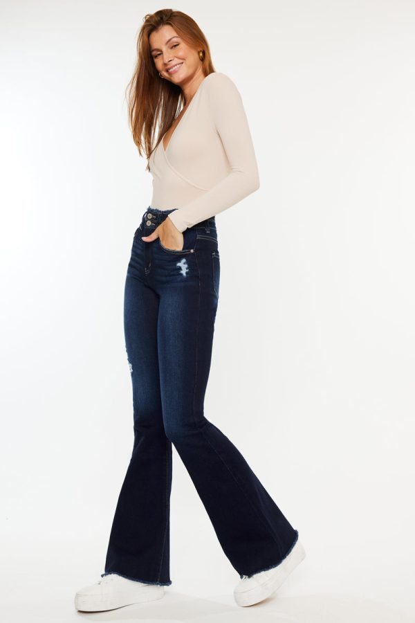 Morgan High Rise Flare Jeans Fashion - Image 5