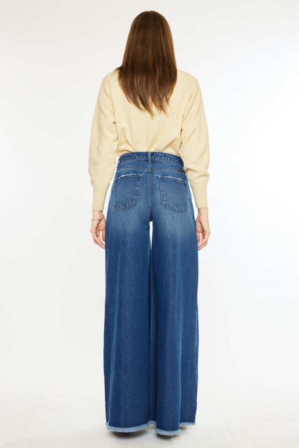 Marley High Rise Super Wide Leg Jeans Sale - Image 4