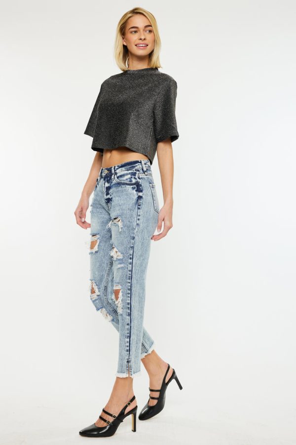 Collie High Rise Mom Jeans Online - Image 5