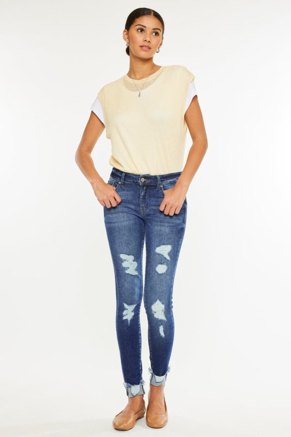 Sienna Mid Rise Super Skinny Jeans Supply