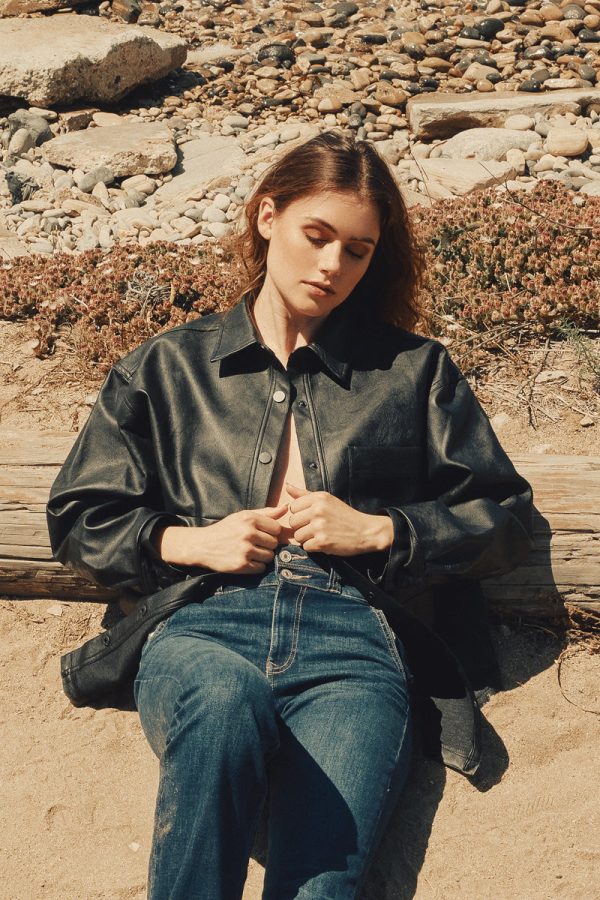 Margo Faux Leather Oversized Jacket Online