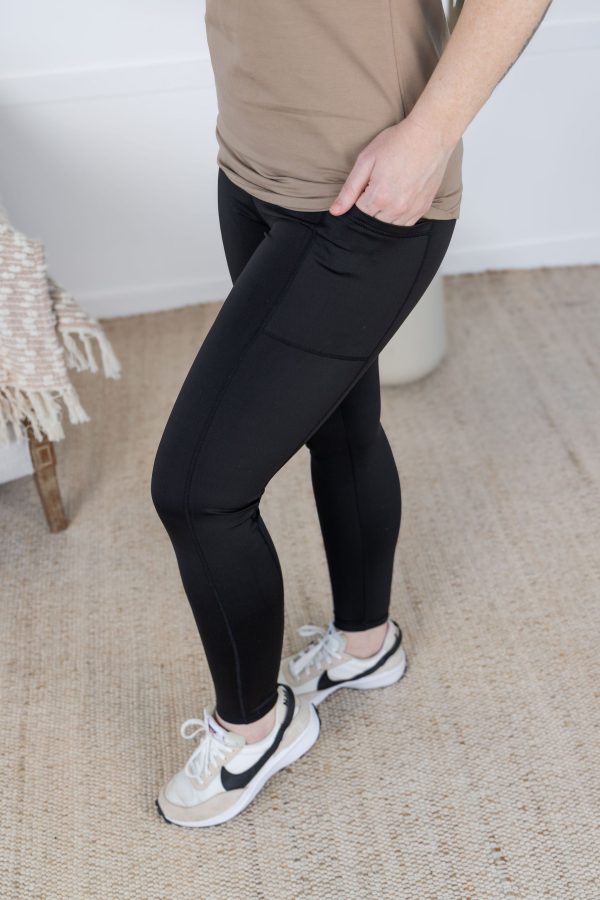IN STOCK Women s Athleisure Leggings - Black For Discount